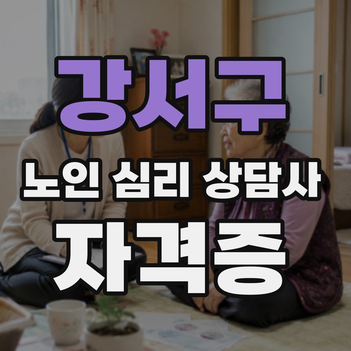강서구 노인 심리 상담사 자격증