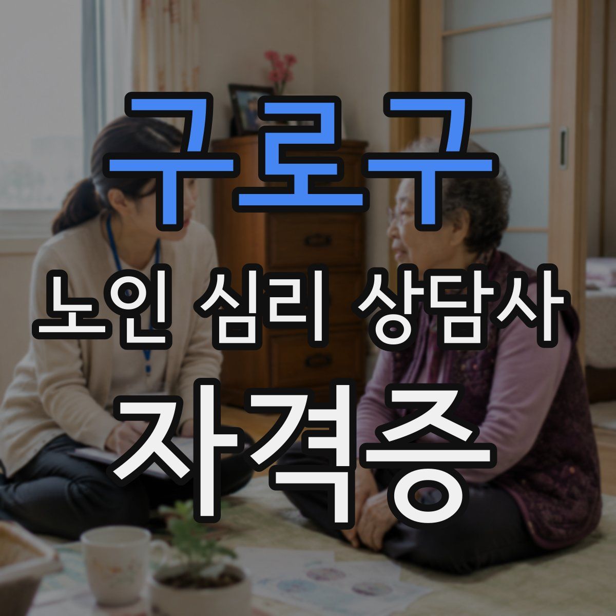 구로구 노인 심리 상담사 자격증
