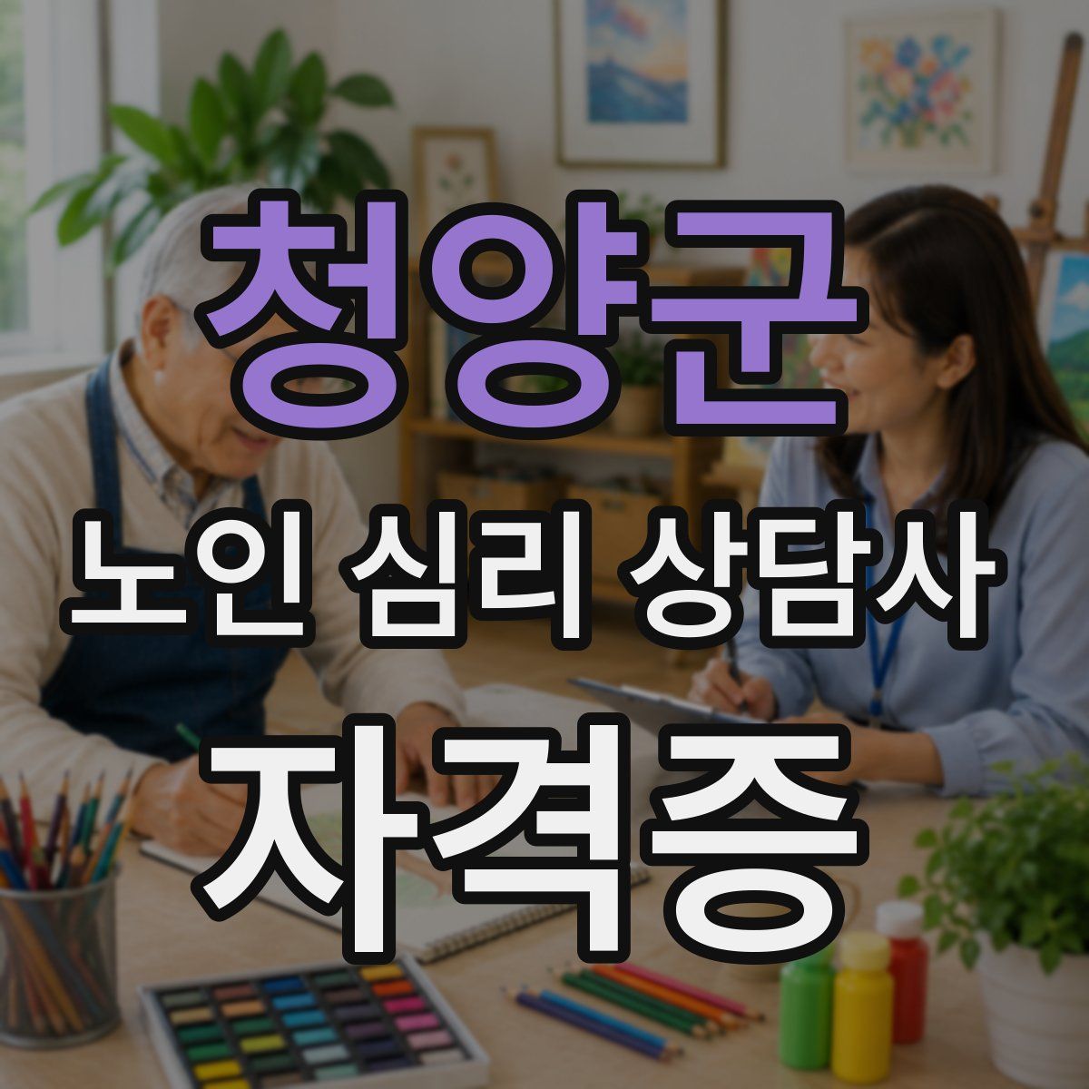 청양군 노인 심리 상담사 자격증