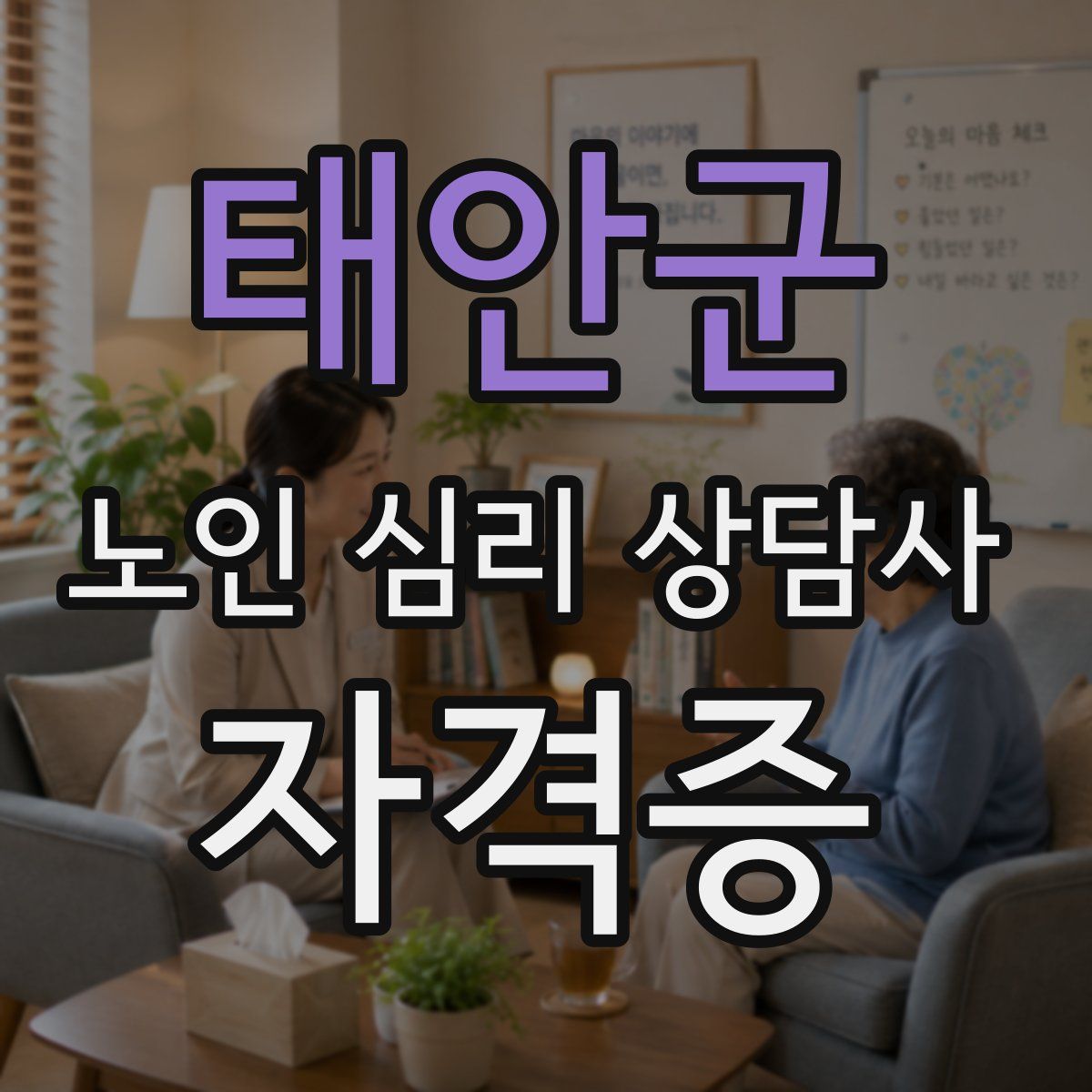 태안군 노인 심리 상담사 자격증