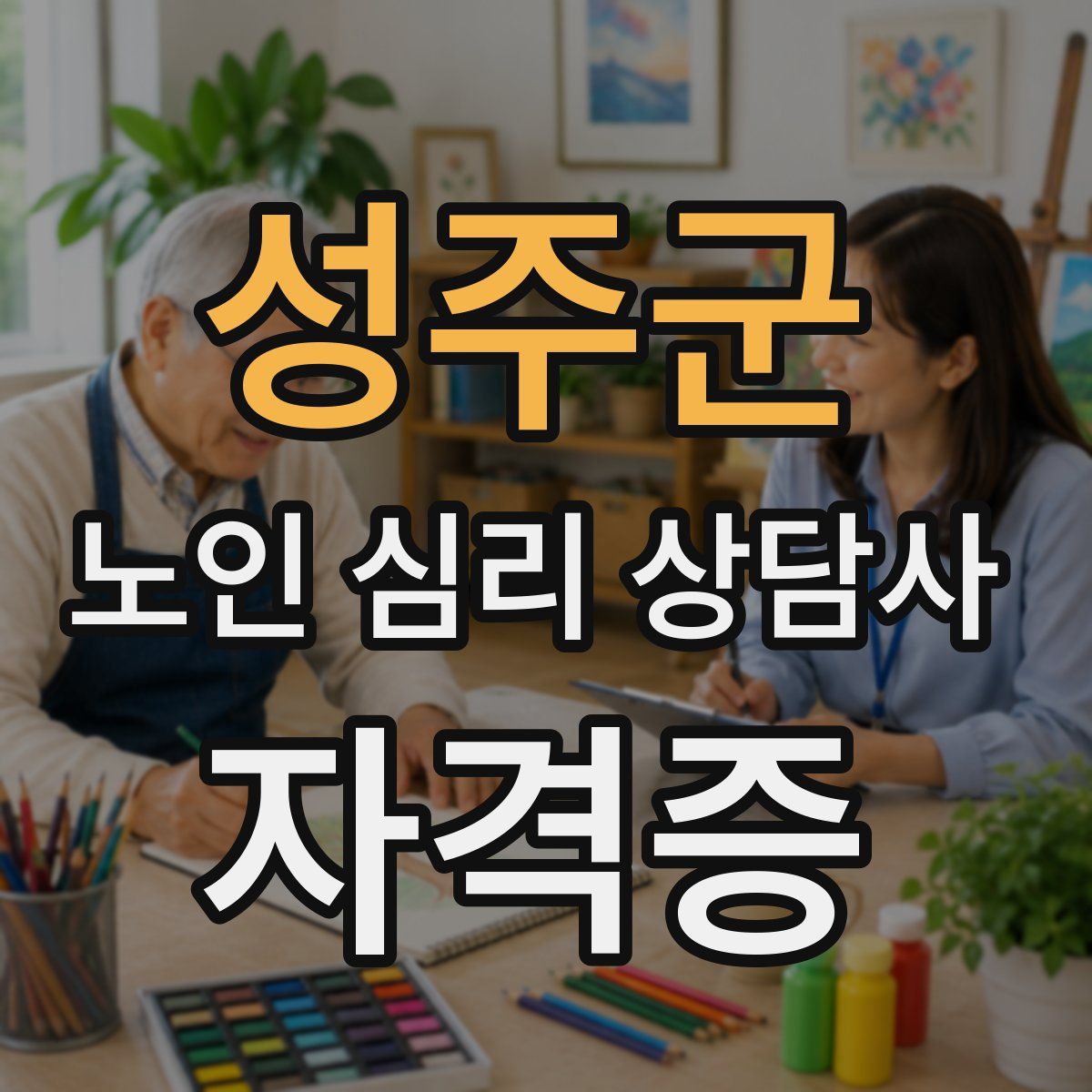 성주군 노인 심리 상담사 자격증