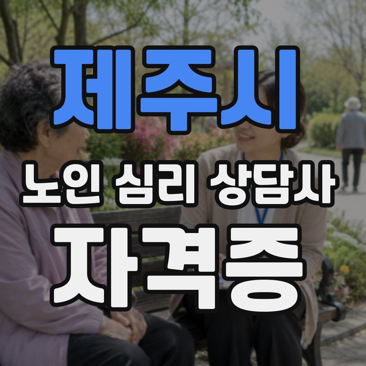 제주시 노인 심리 상담사 자격증
