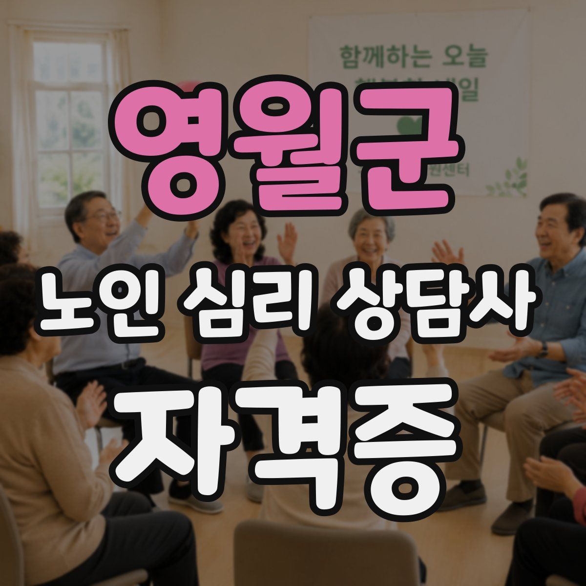 영월군 노인 심리 상담사 자격증