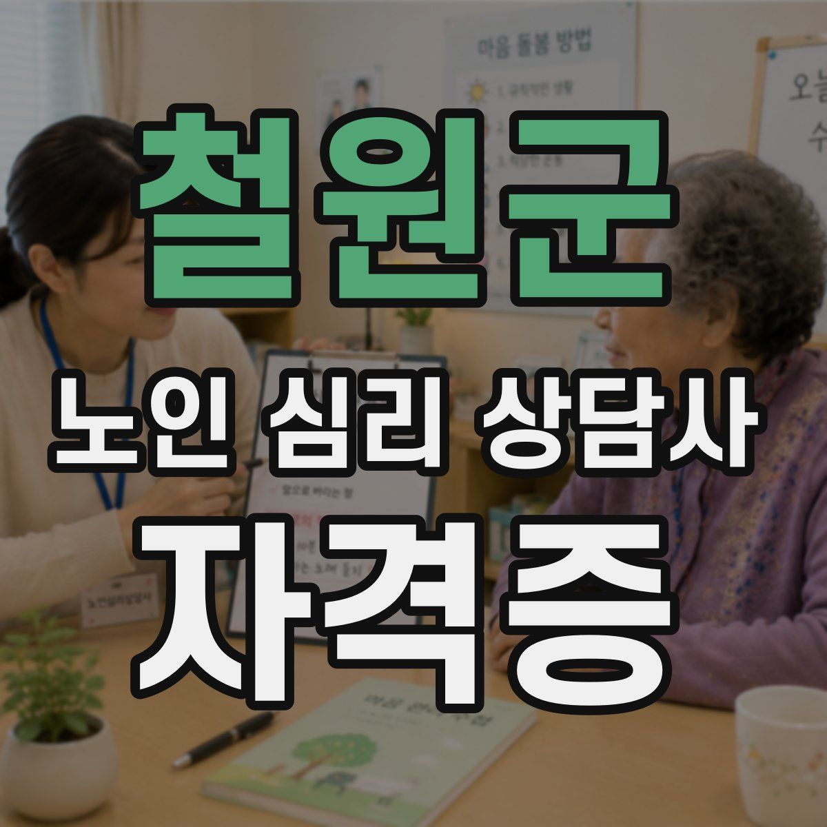 철원군 노인 심리 상담사 자격증