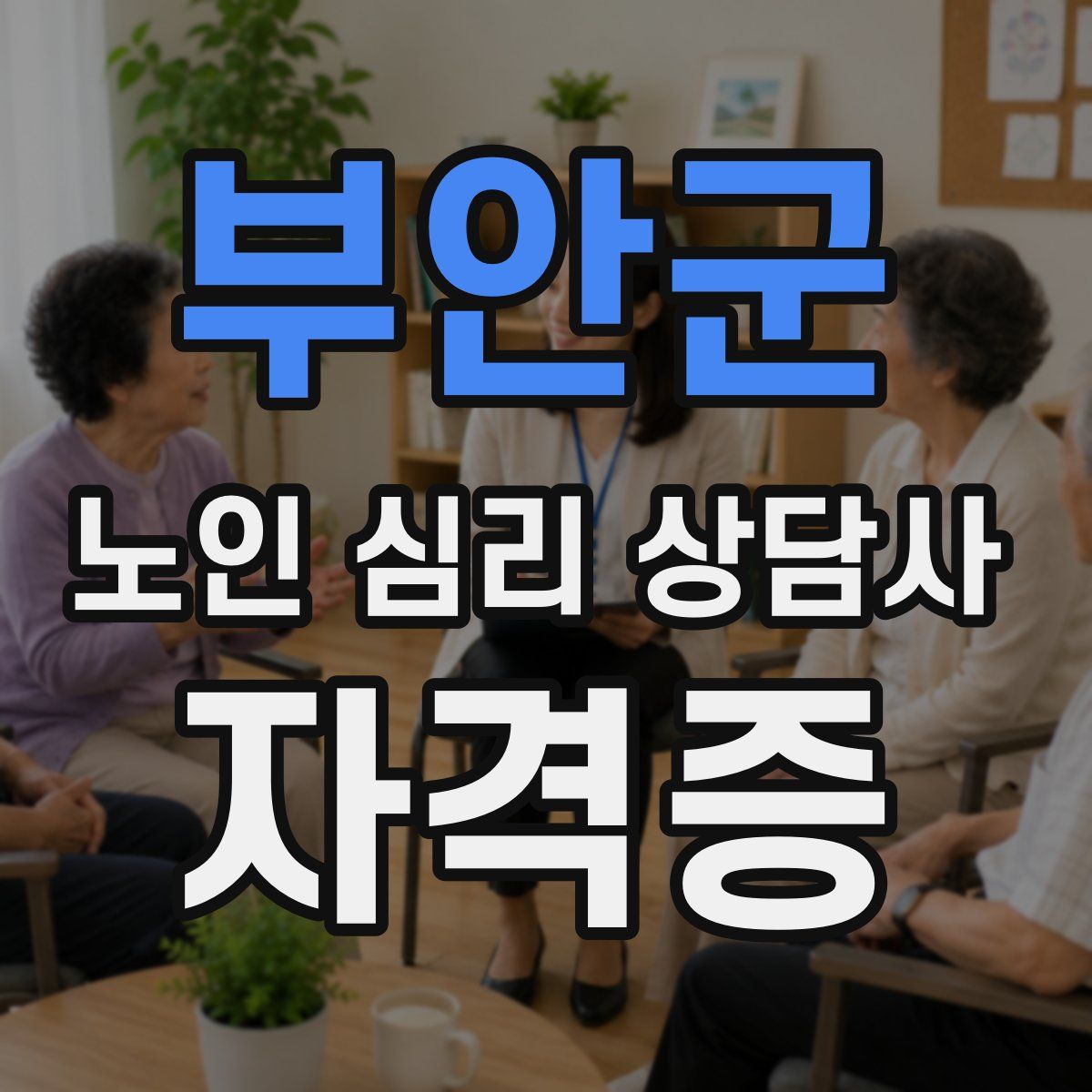 부안군 노인 심리 상담사 자격증