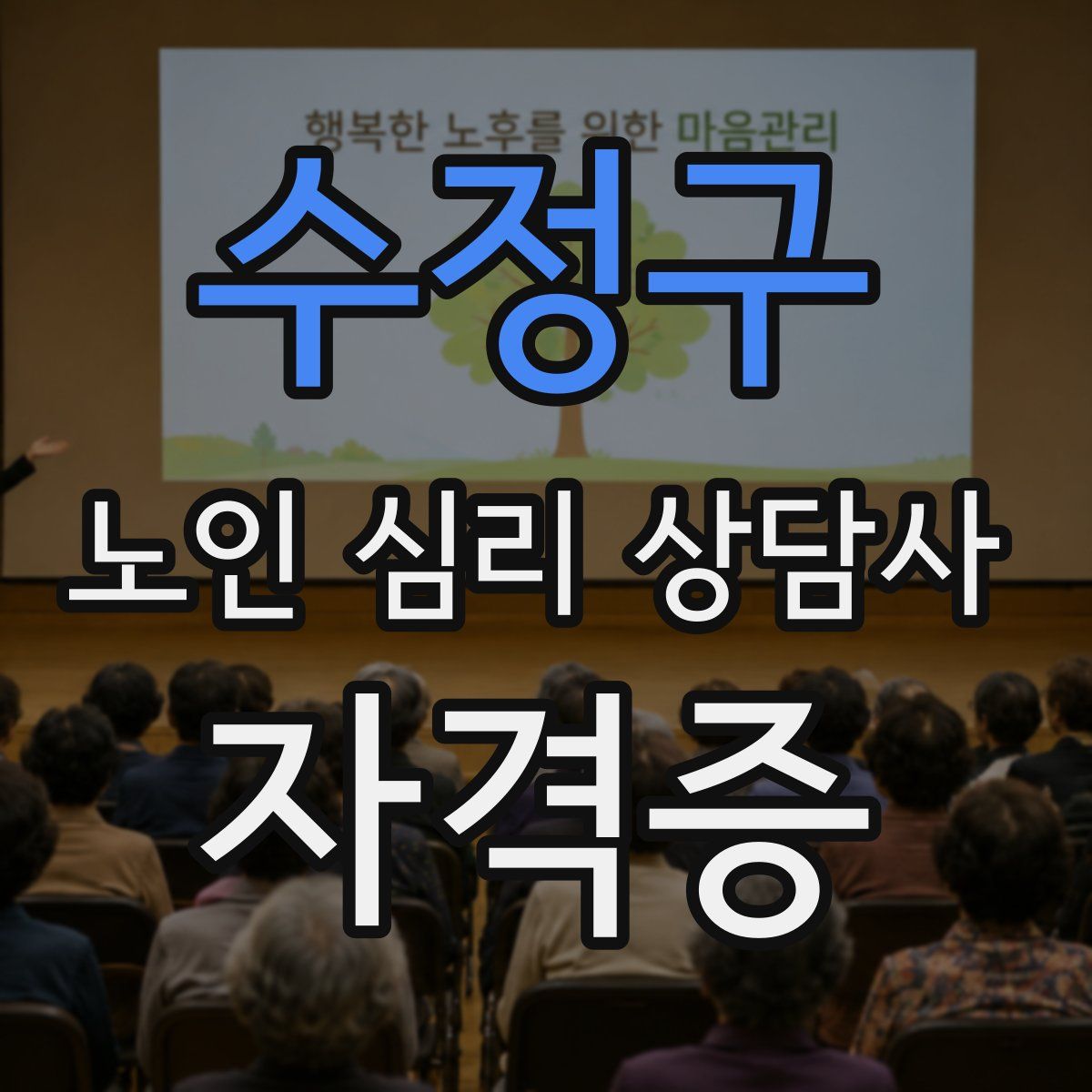 수정구 노인 심리 상담사 자격증