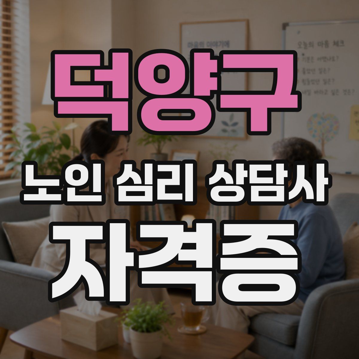 덕양구 노인 심리 상담사 자격증