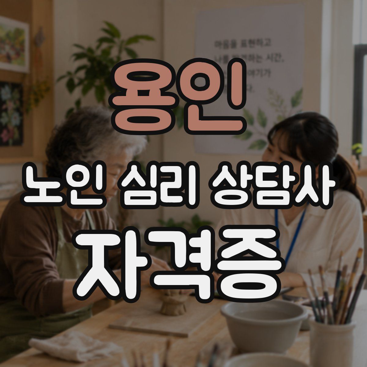 용인 노인 심리 상담사 자격증