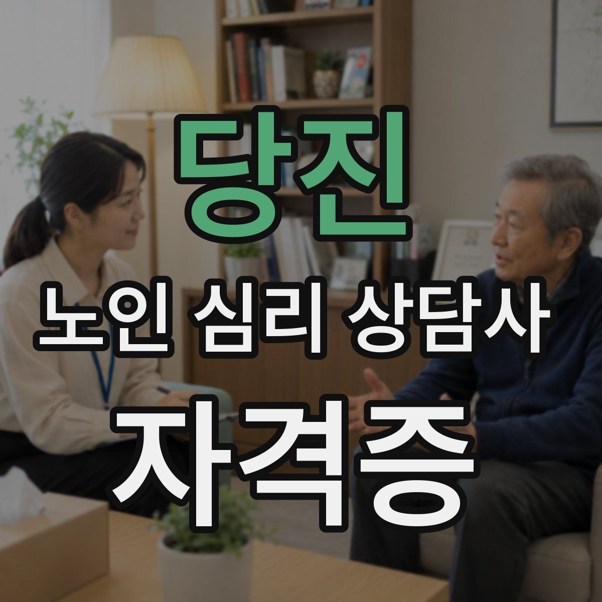 당진 노인 심리 상담사 자격증