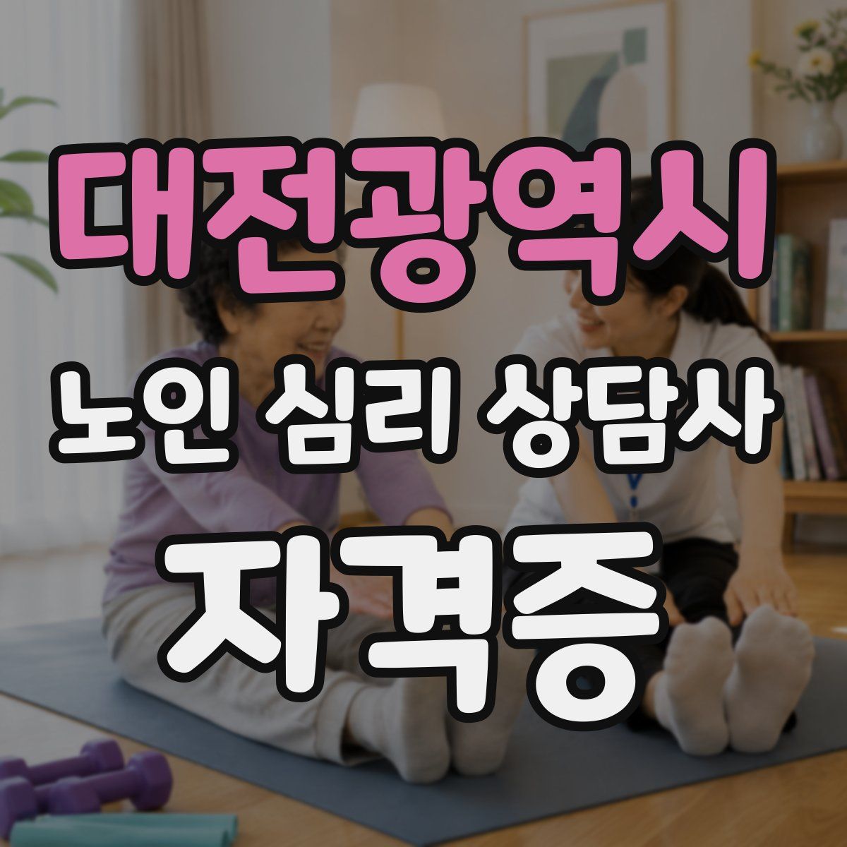 대전광역시 노인 심리 상담사 자격증