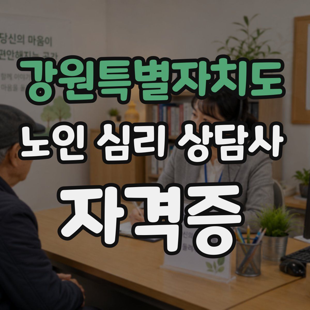 강원특별자치도 노인 심리 상담사 자격증