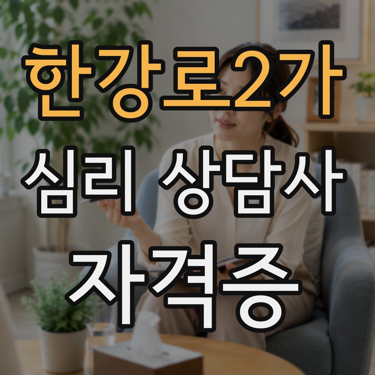 한강로2가 심리 상담사 자격증