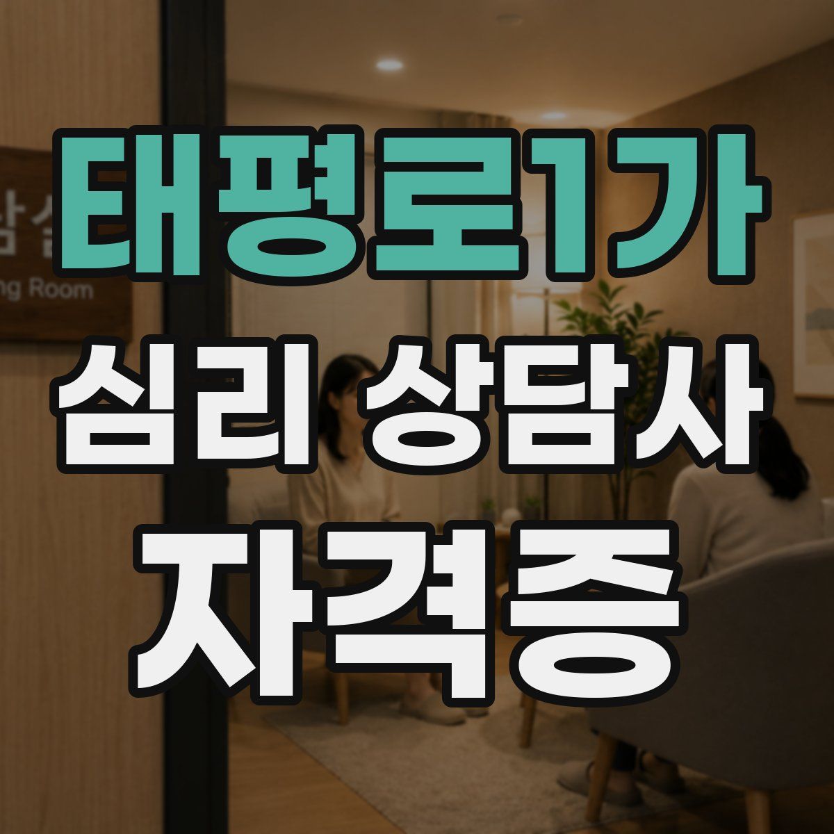 태평로1가 심리 상담사 자격증