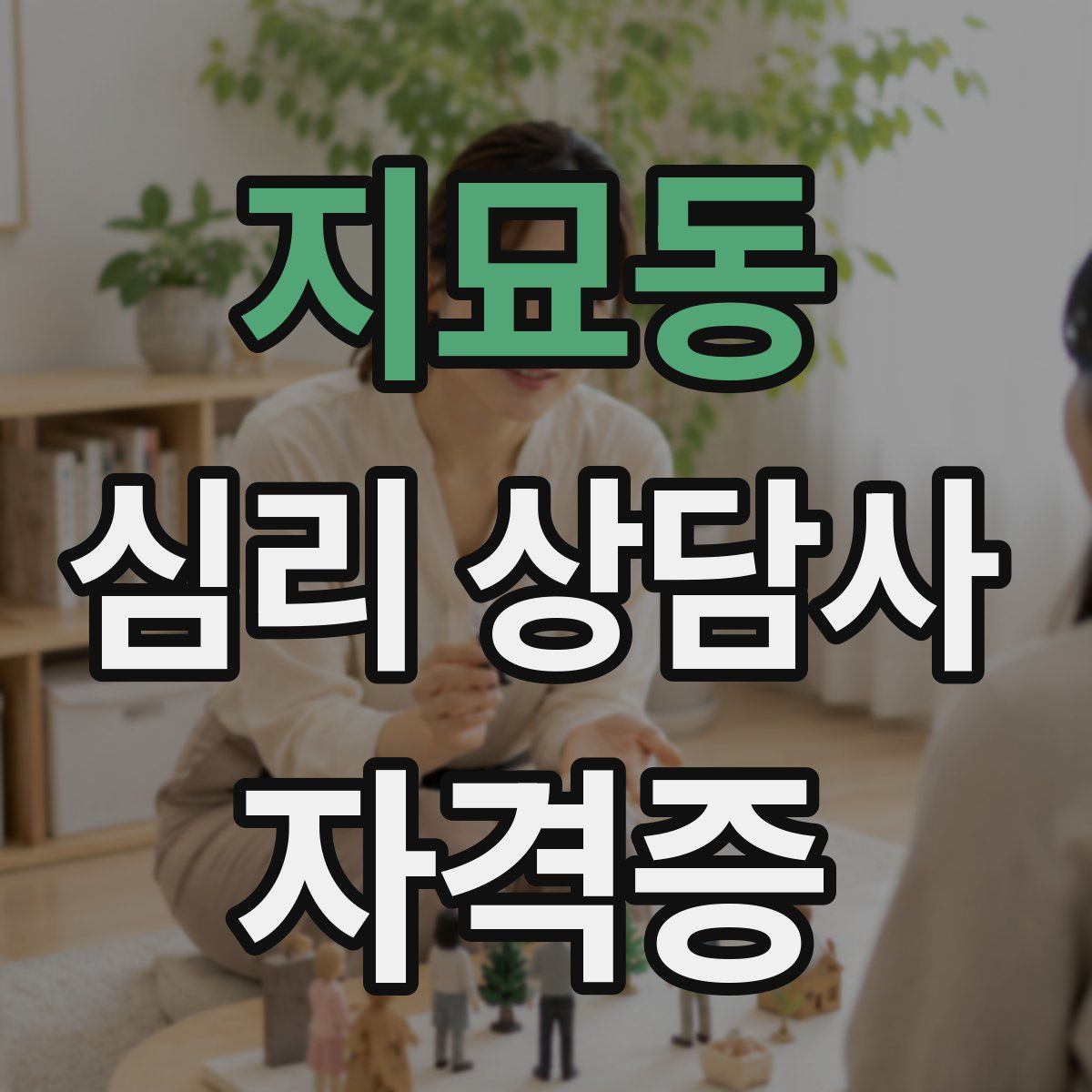 지묘동 심리 상담사 자격증