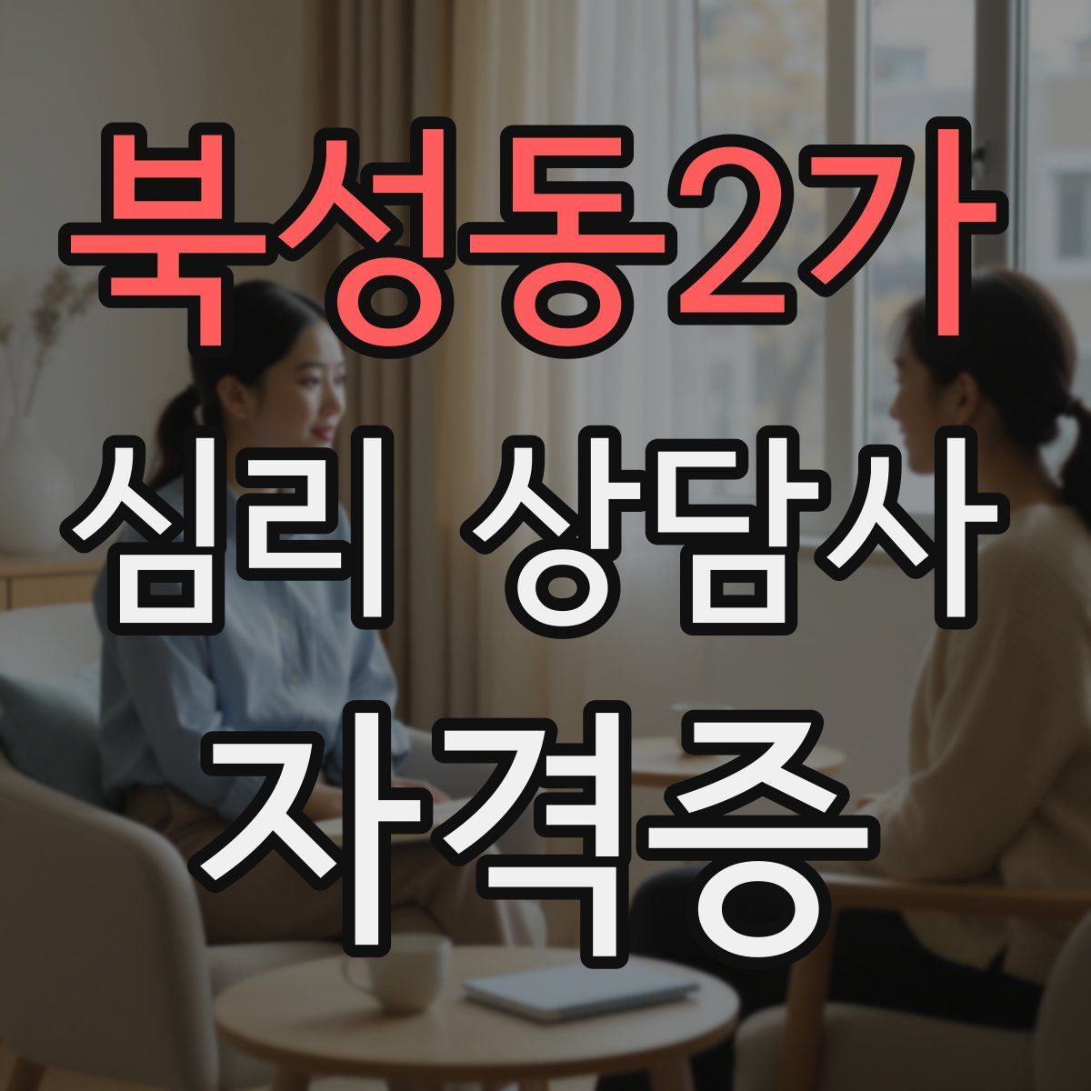북성동2가 심리 상담사 자격증