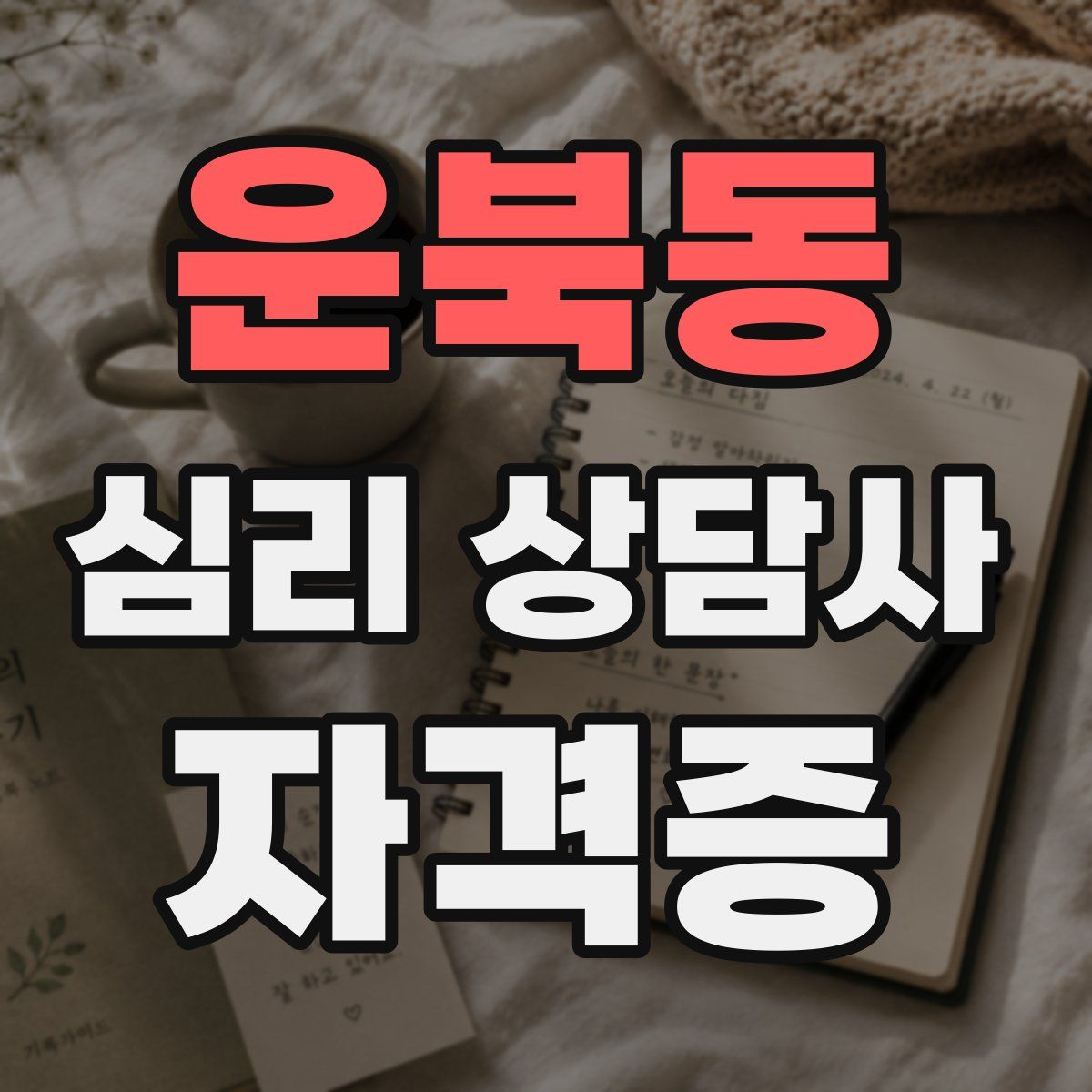 운북동 심리 상담사 자격증