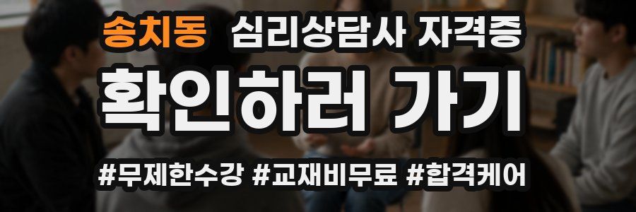 송치동 심리 상담사 자격증