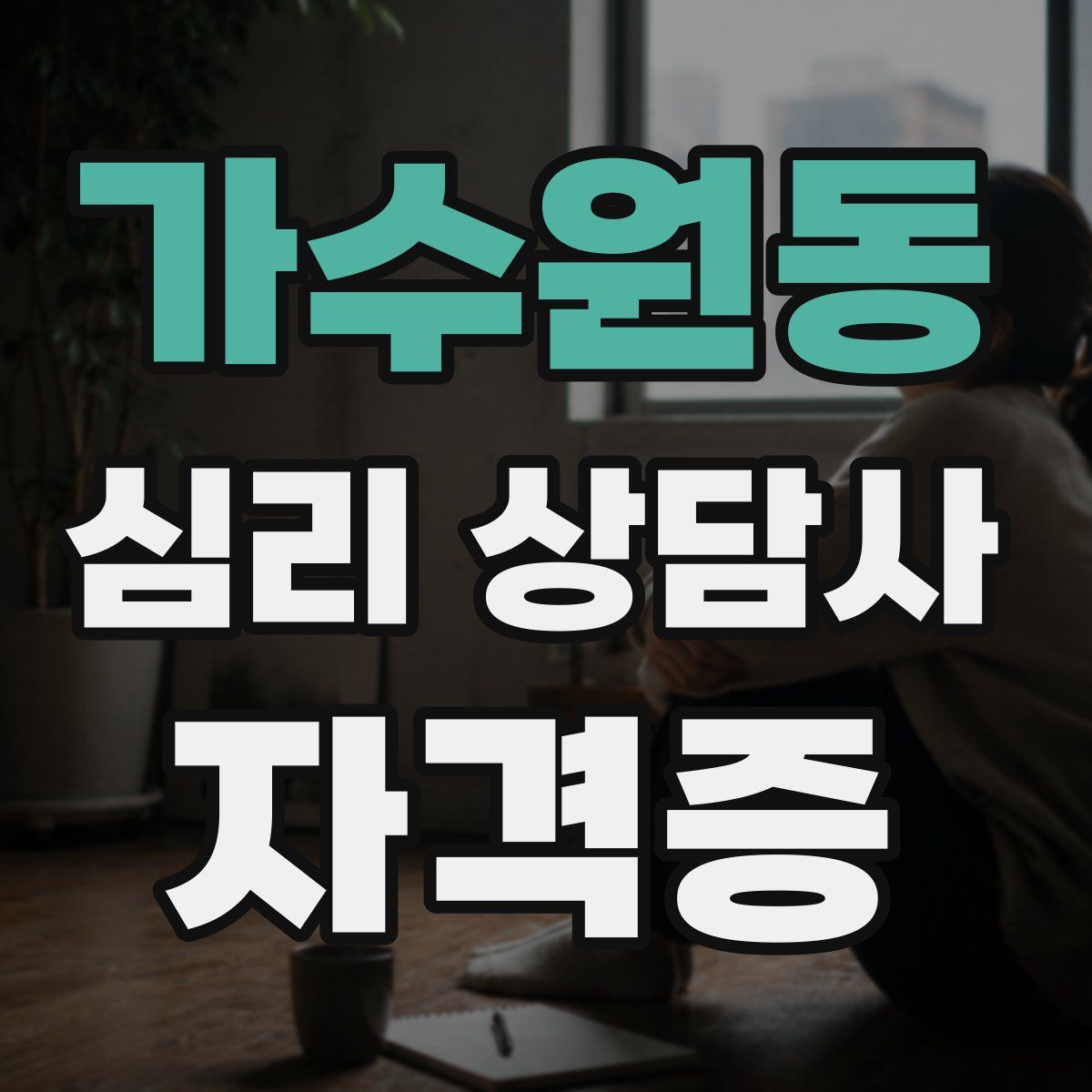 가수원동 심리 상담사 자격증