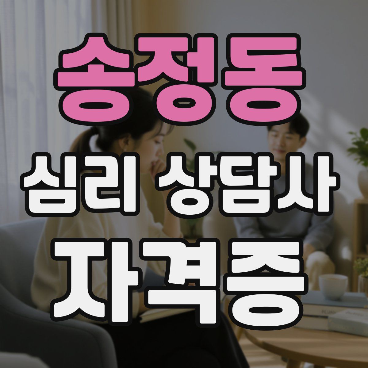 송정동 심리 상담사 자격증