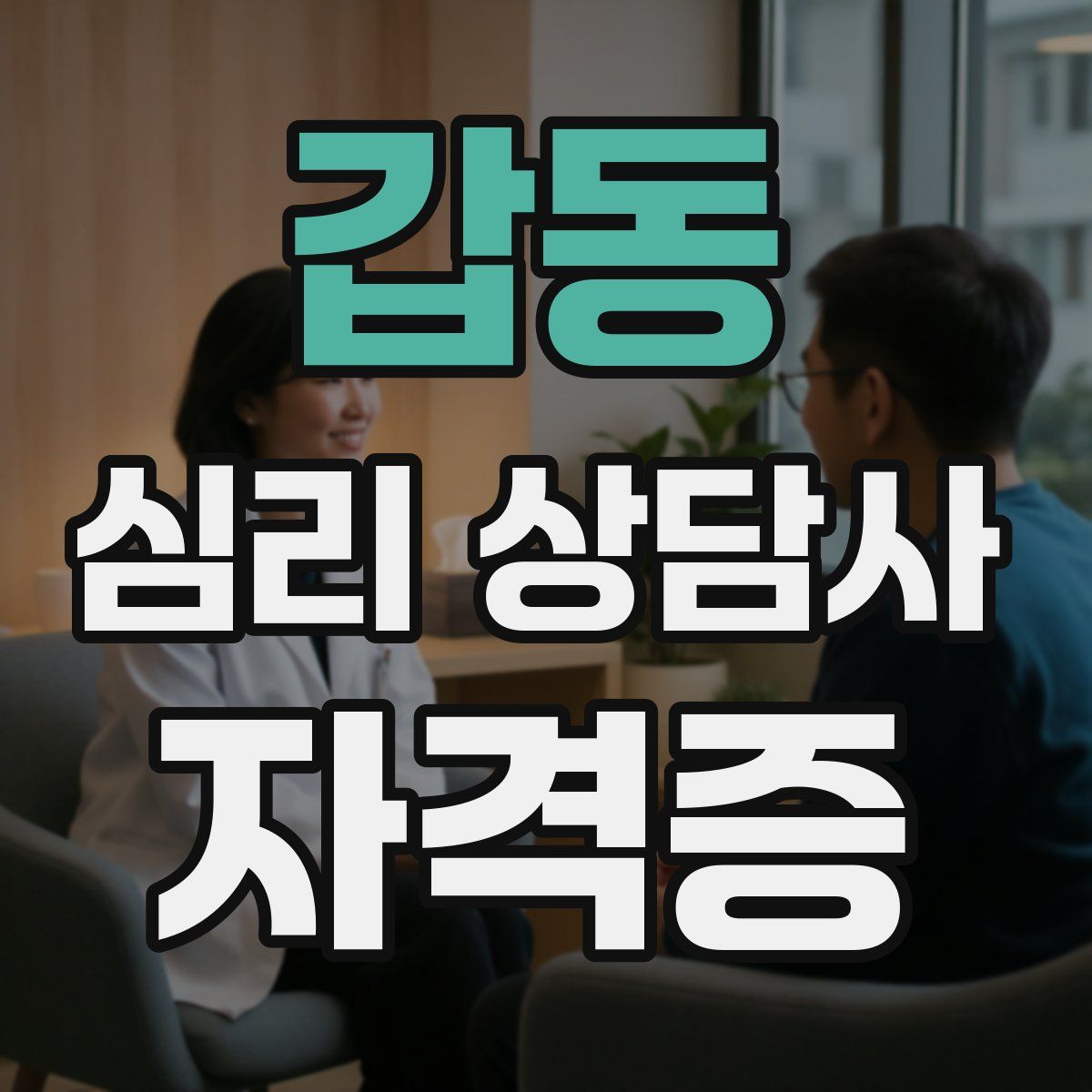 갑동 심리 상담사 자격증