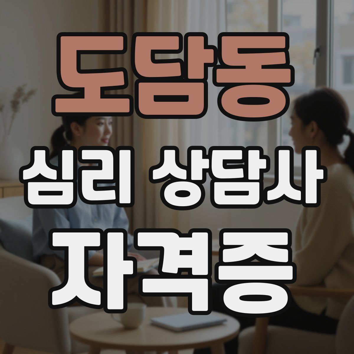 도담동 심리 상담사 자격증