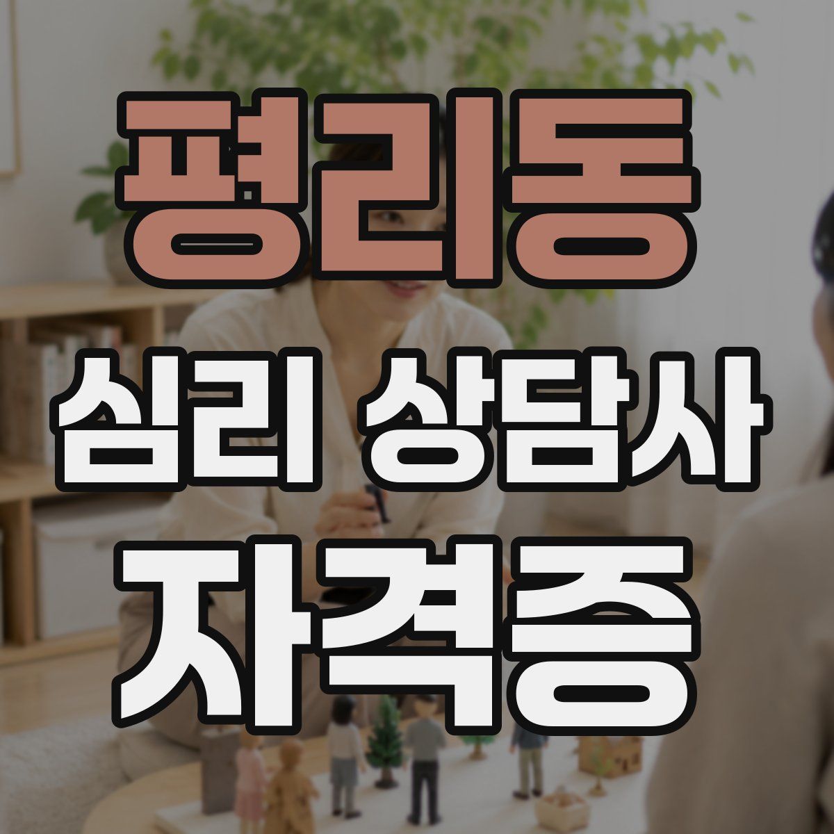 평리동 심리 상담사 자격증