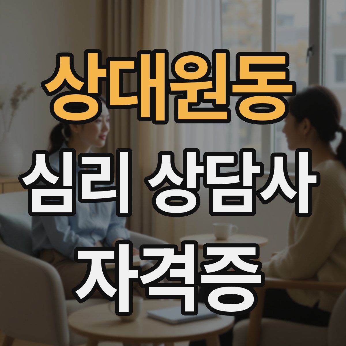 상대원동 심리 상담사 자격증