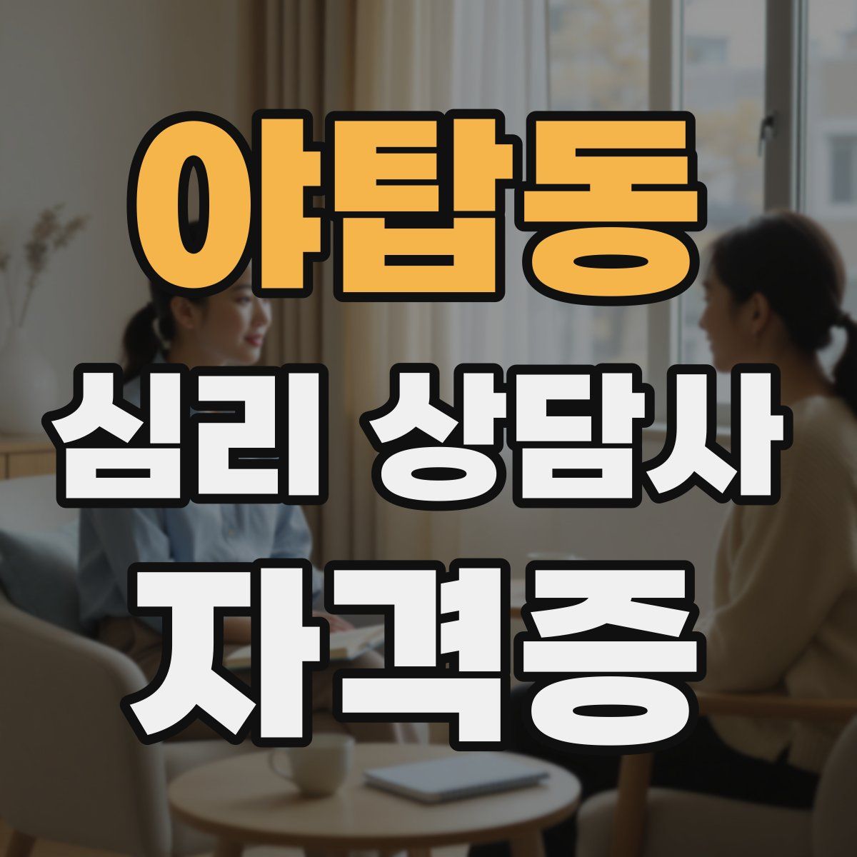 야탑동 심리 상담사 자격증