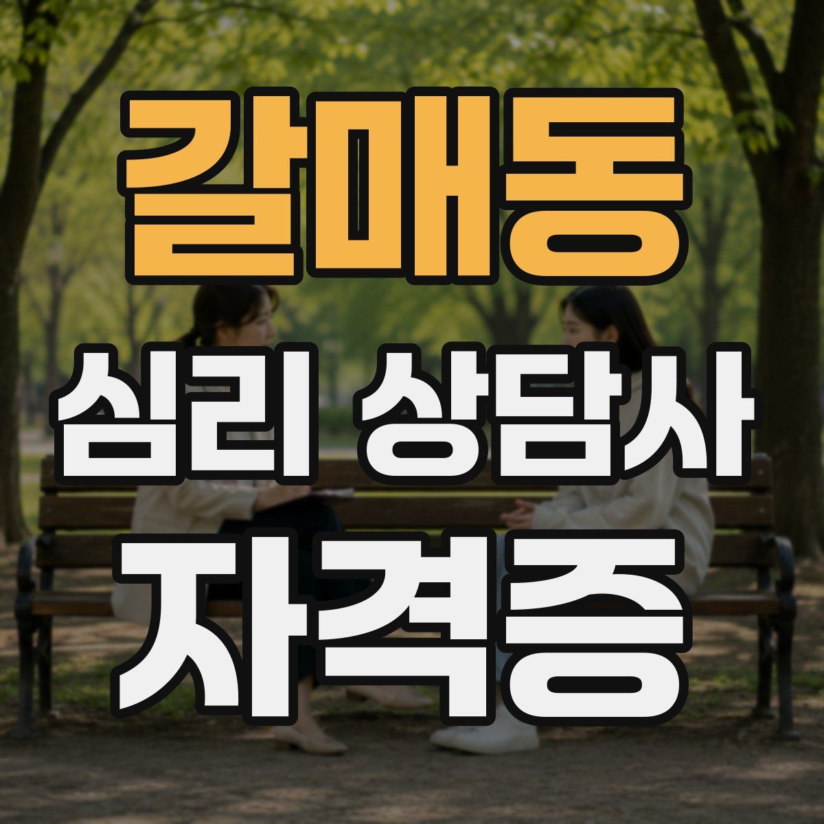 갈매동 심리 상담사 자격증