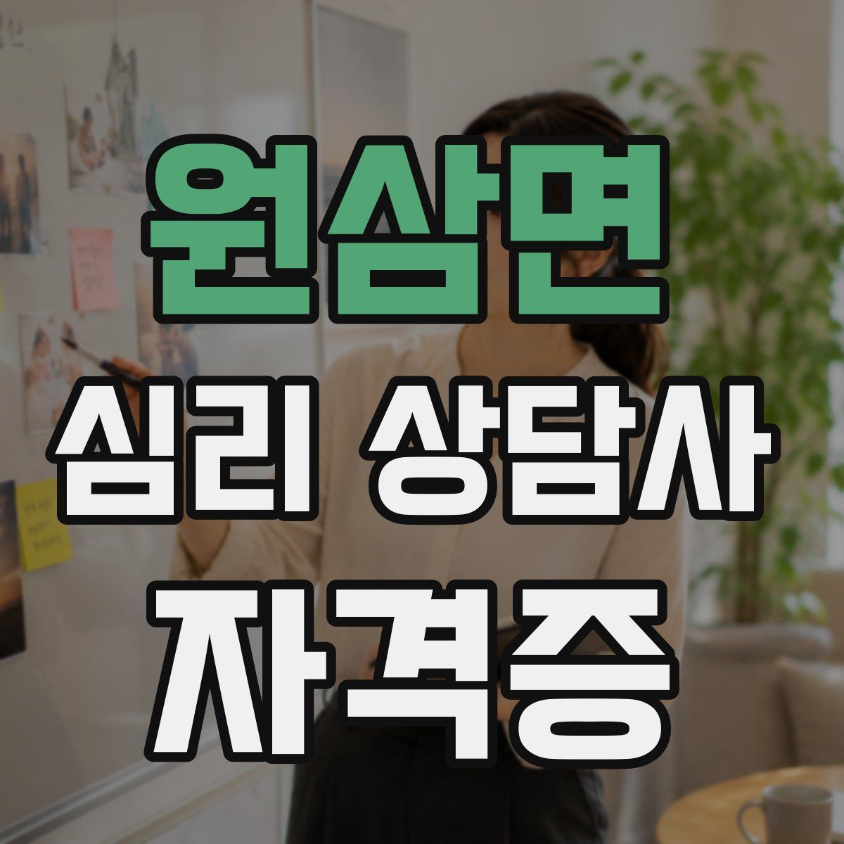 원삼면 심리 상담사 자격증