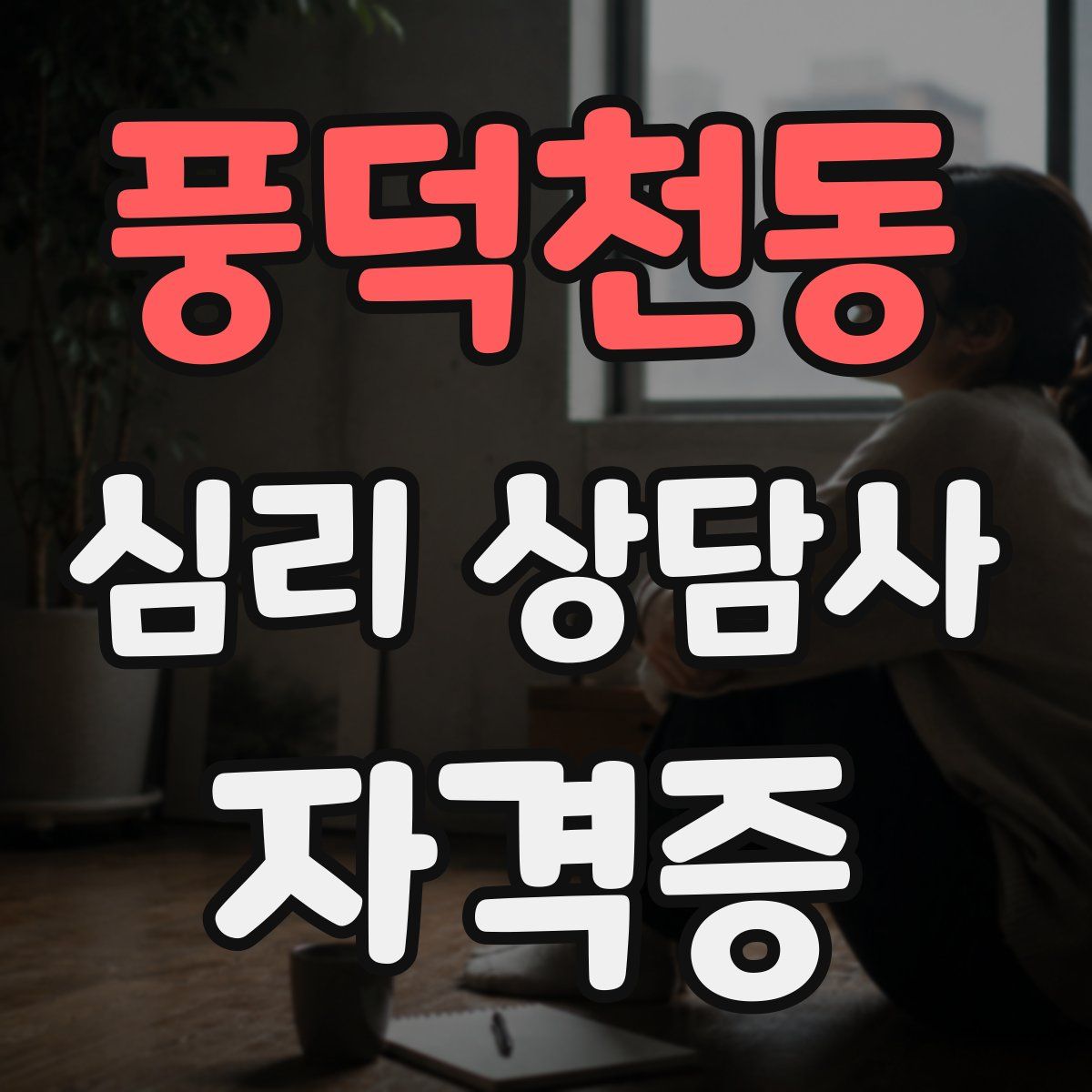 풍덕천동 심리 상담사 자격증
