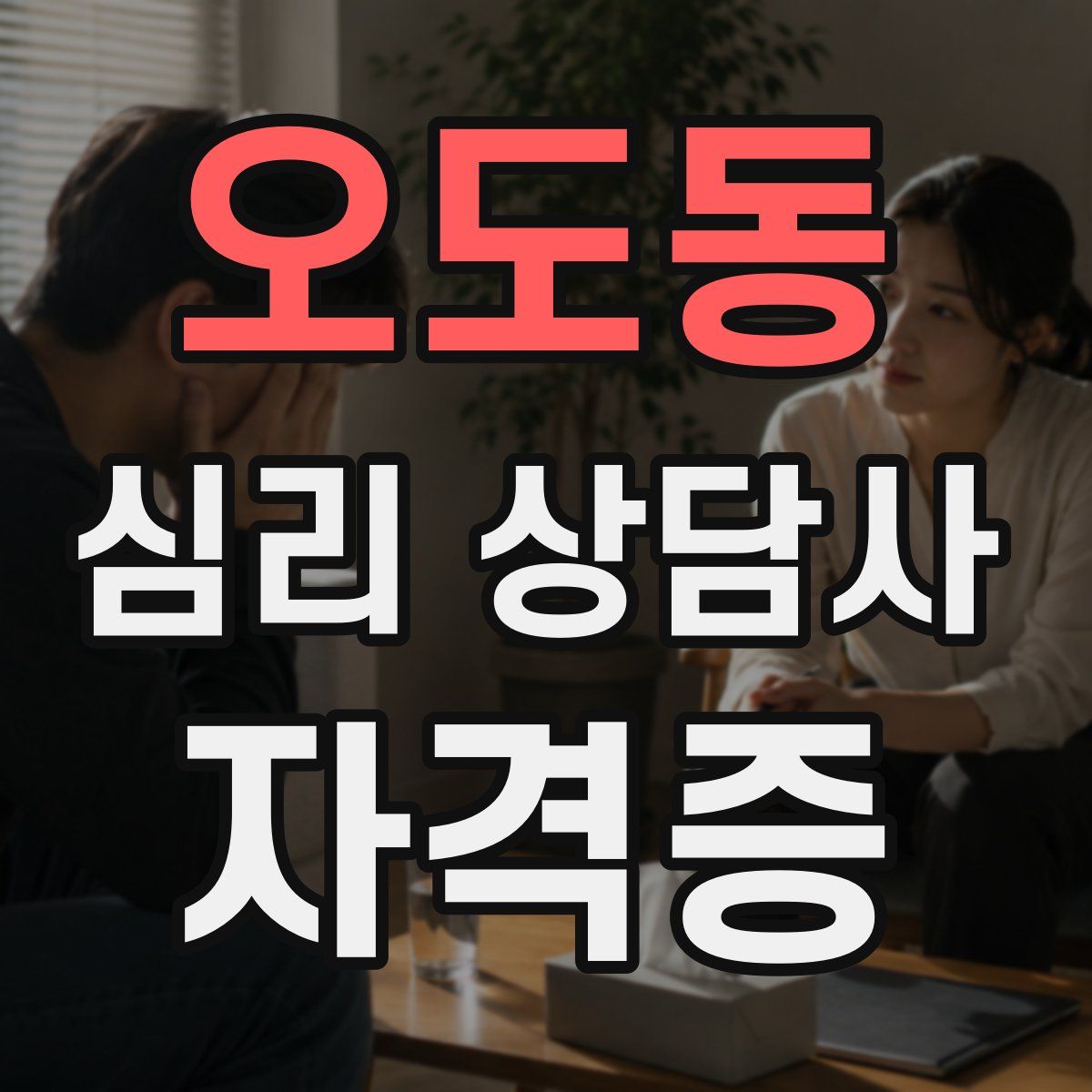 오도동 심리 상담사 자격증
