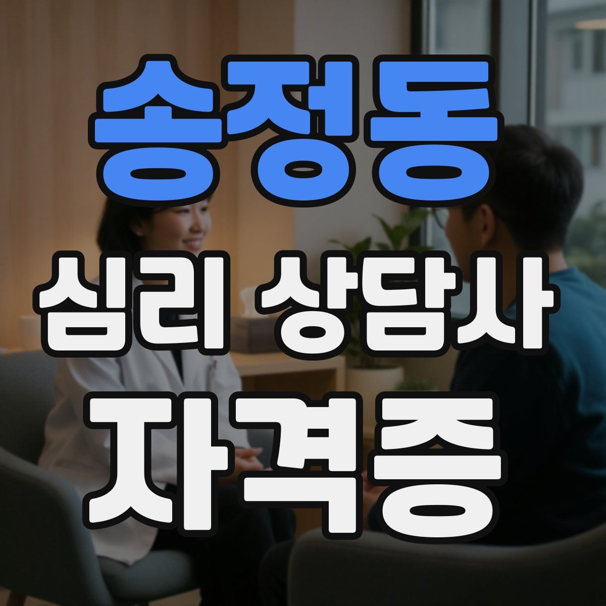 송정동 심리 상담사 자격증