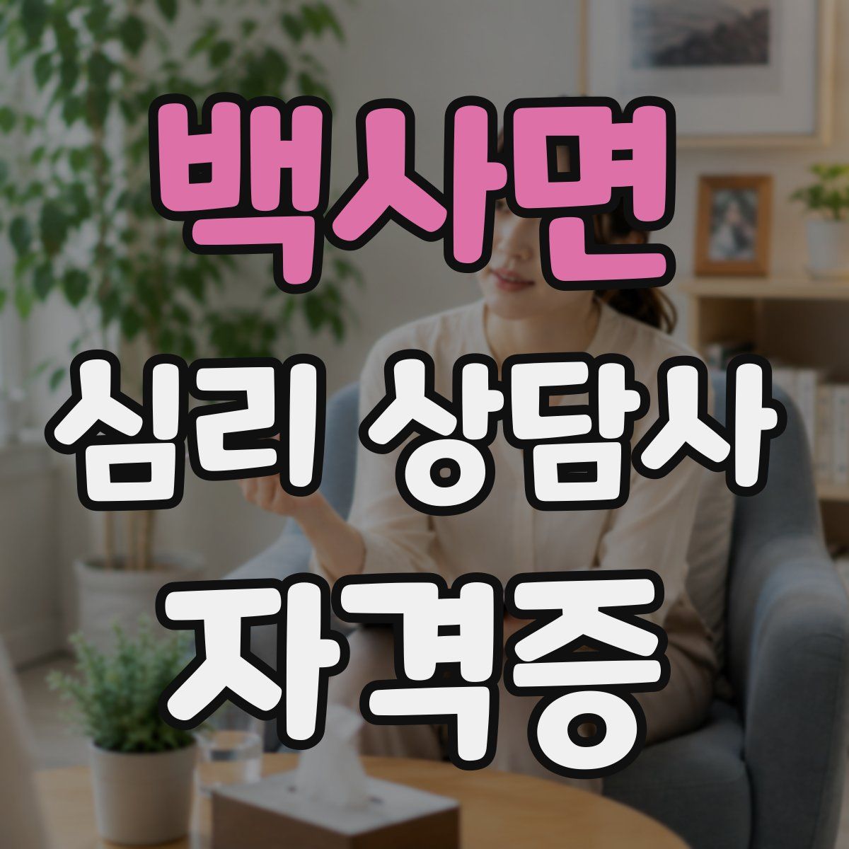 백사면 심리 상담사 자격증
