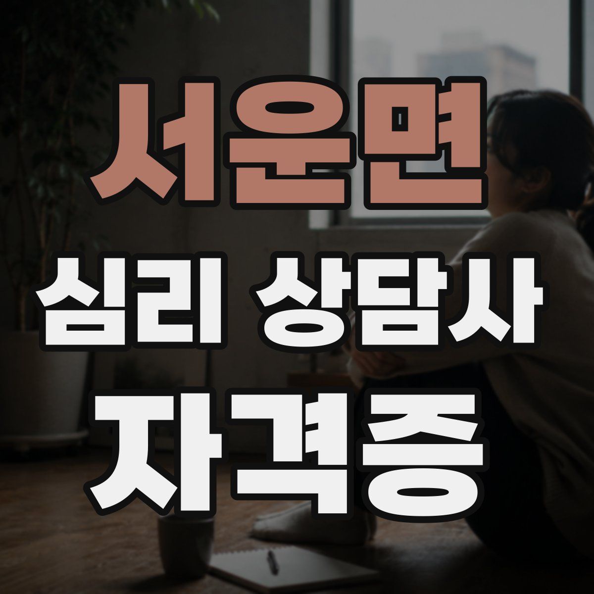 서운면 심리 상담사 자격증