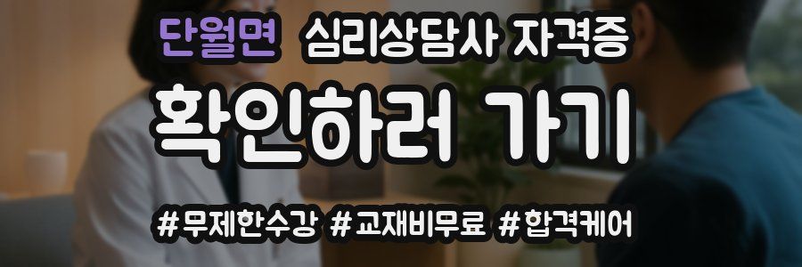 단월면 심리 상담사 자격증