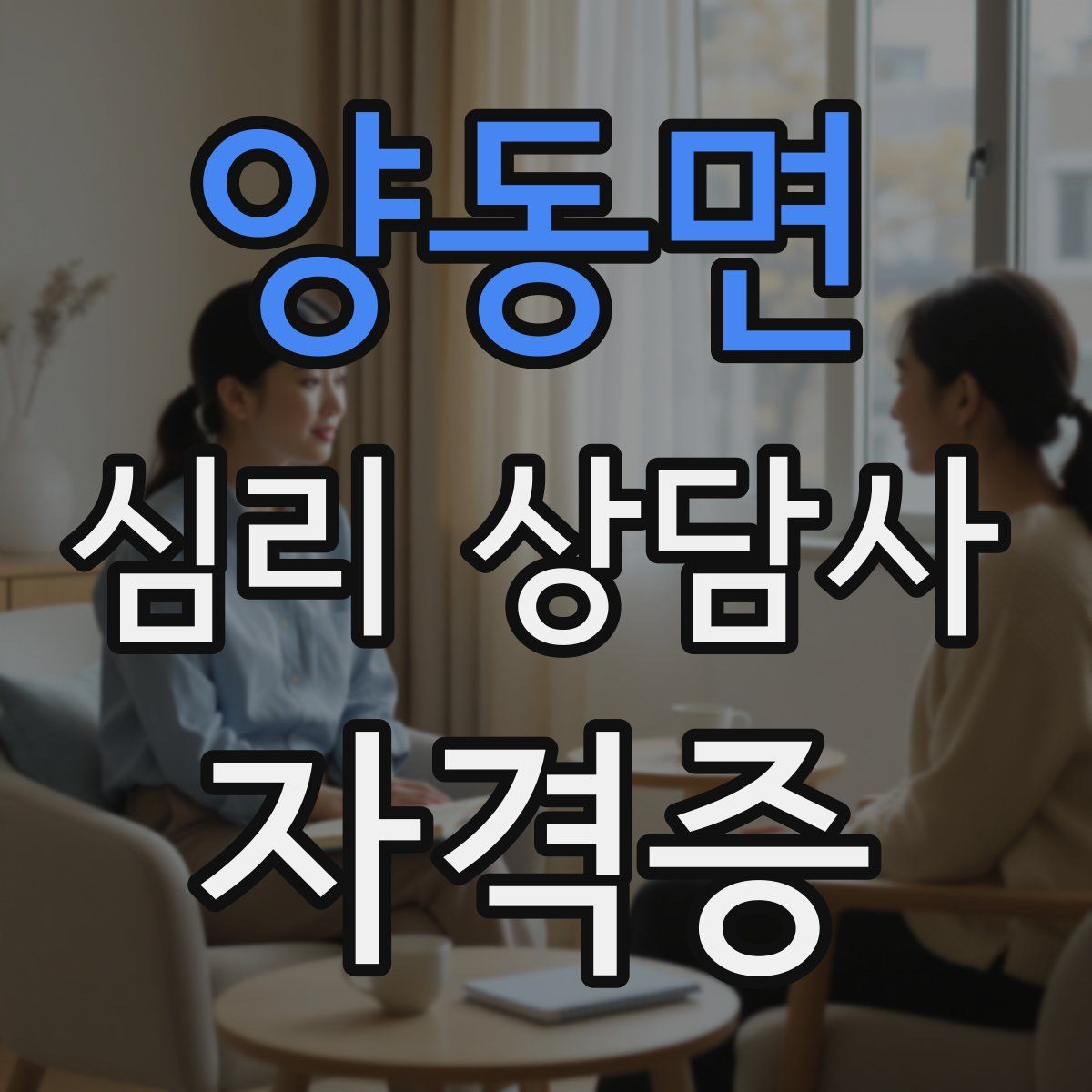양동면 심리 상담사 자격증