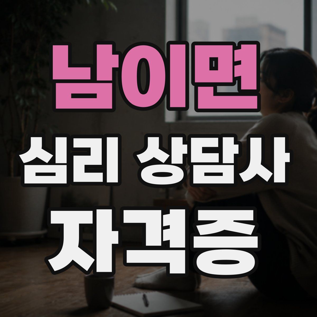 남이면 심리 상담사 자격증