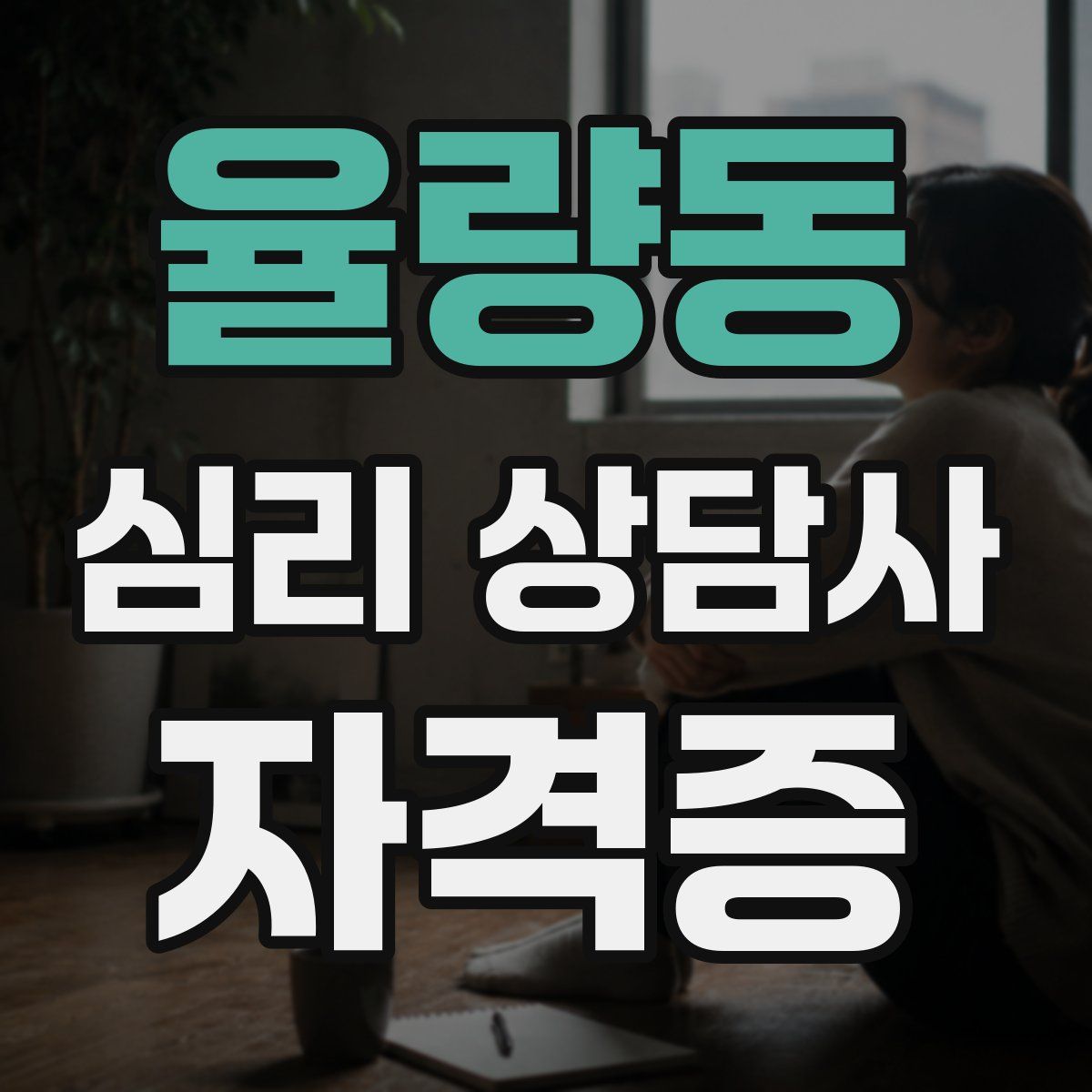율량동 심리 상담사 자격증