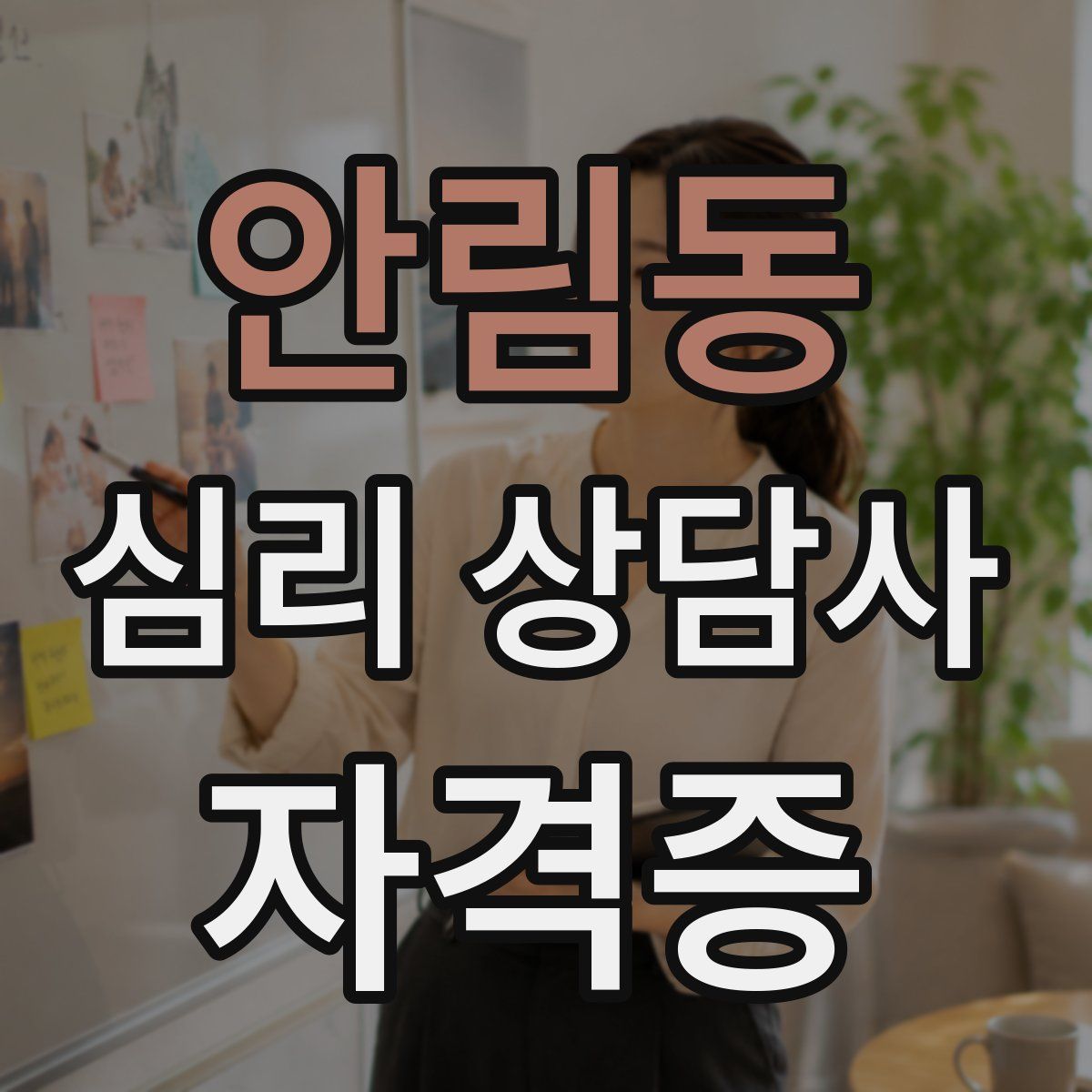 안림동 심리 상담사 자격증