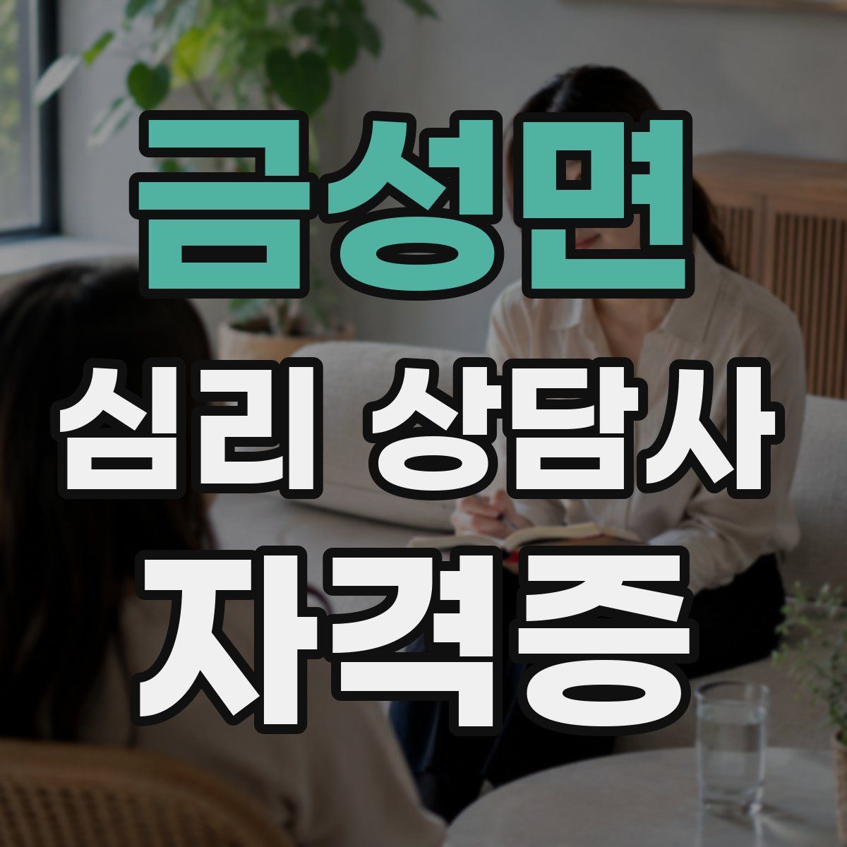 금성면 심리 상담사 자격증