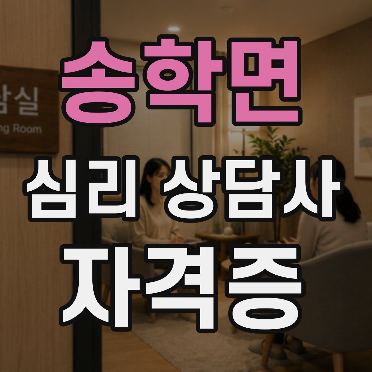 송학면 심리 상담사 자격증