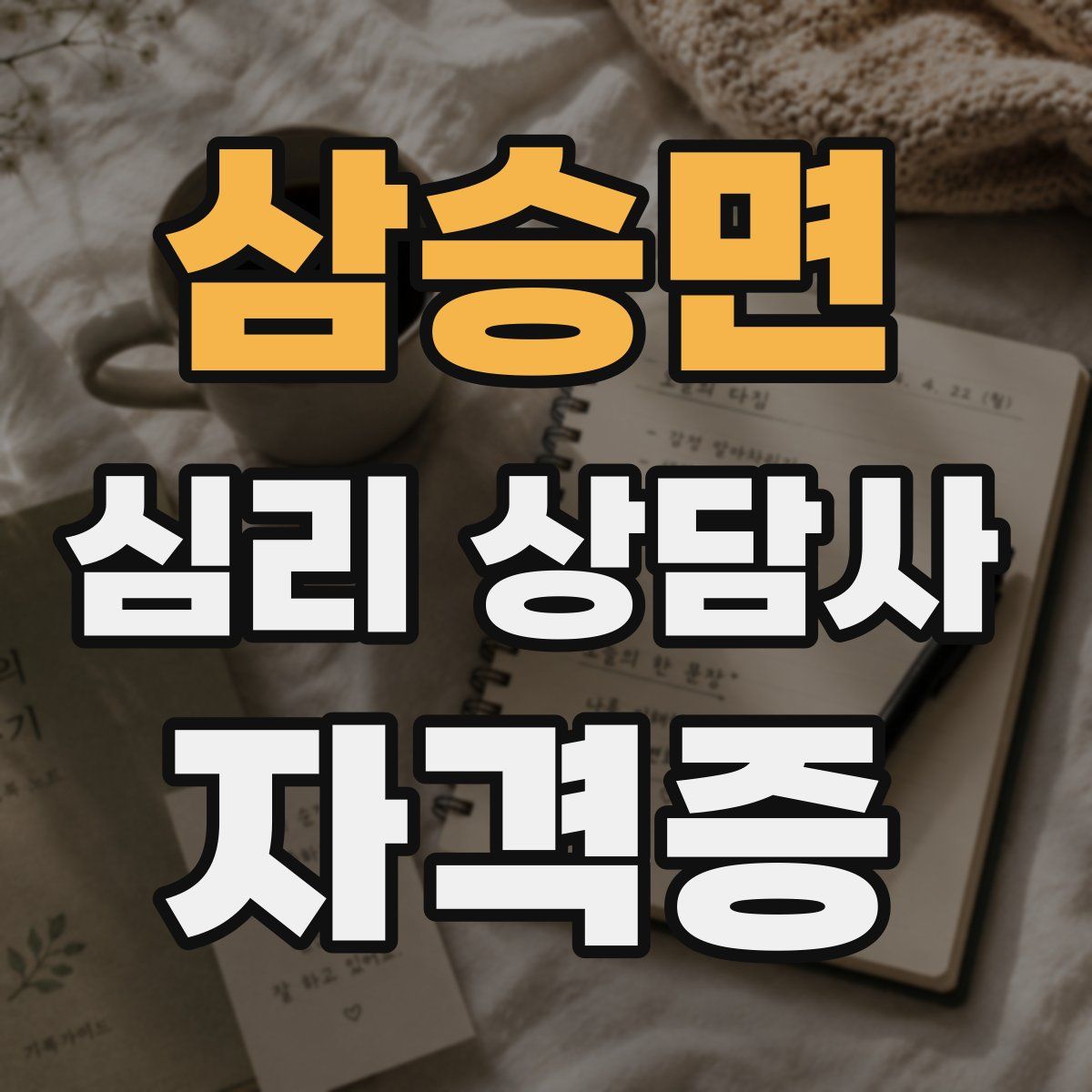 삼승면 심리 상담사 자격증