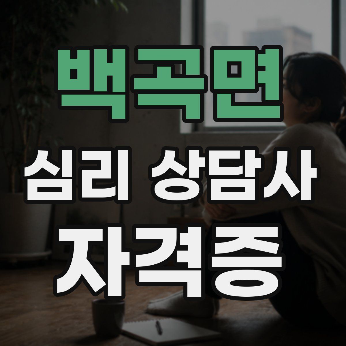 백곡면 심리 상담사 자격증