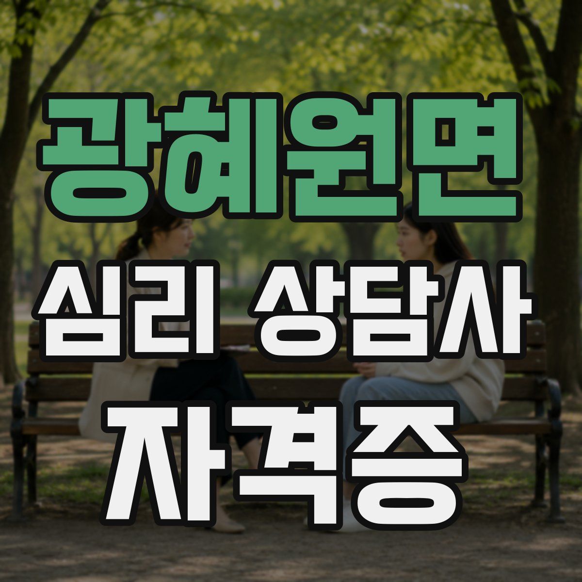 광혜원면 심리 상담사 자격증