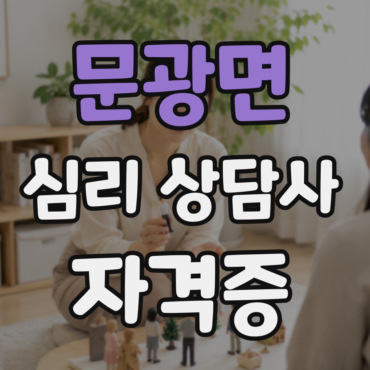 문광면 심리 상담사 자격증