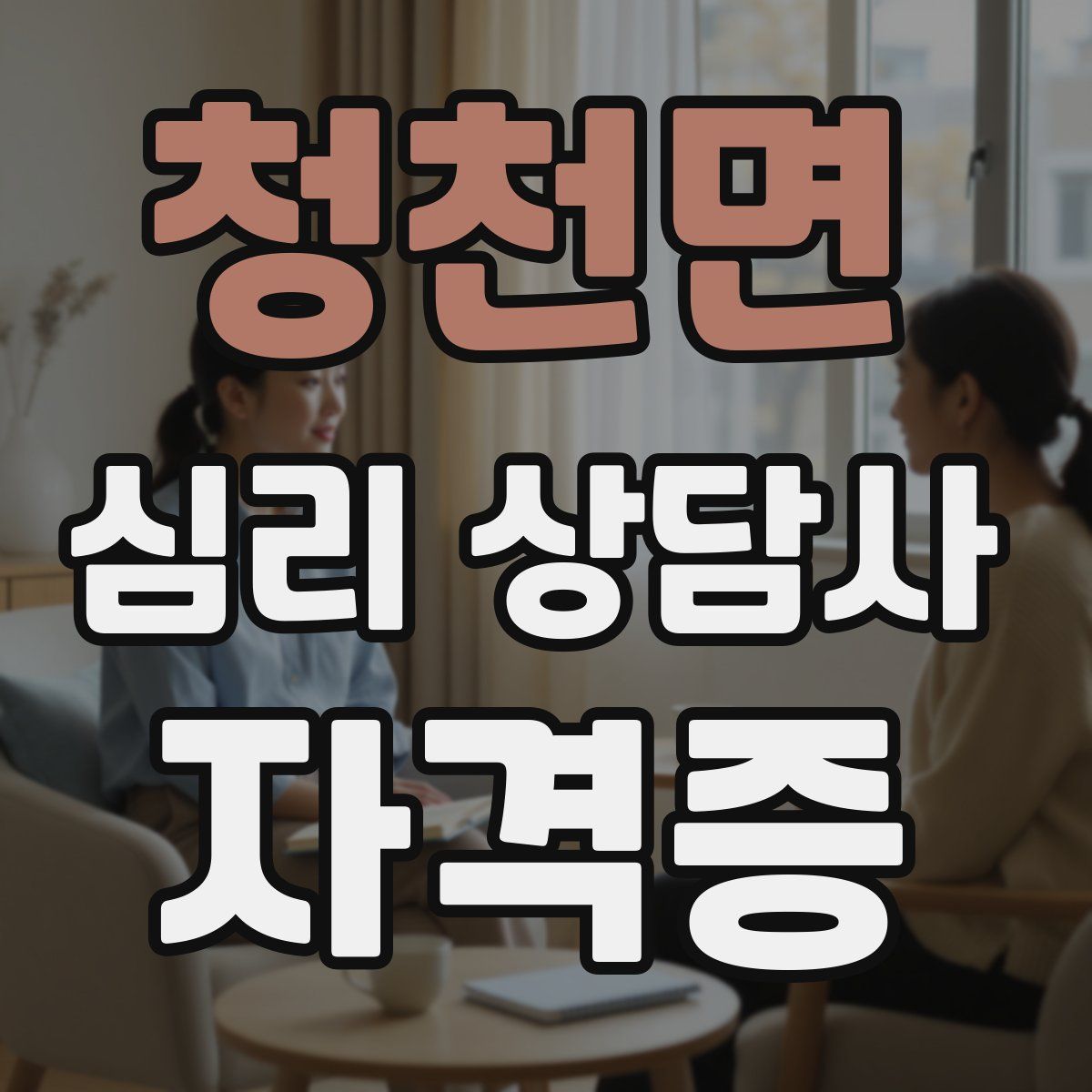 청천면 심리 상담사 자격증