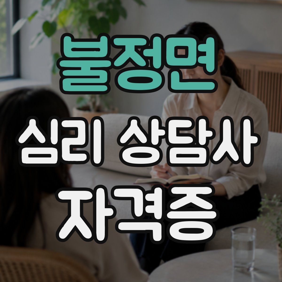 불정면 심리 상담사 자격증