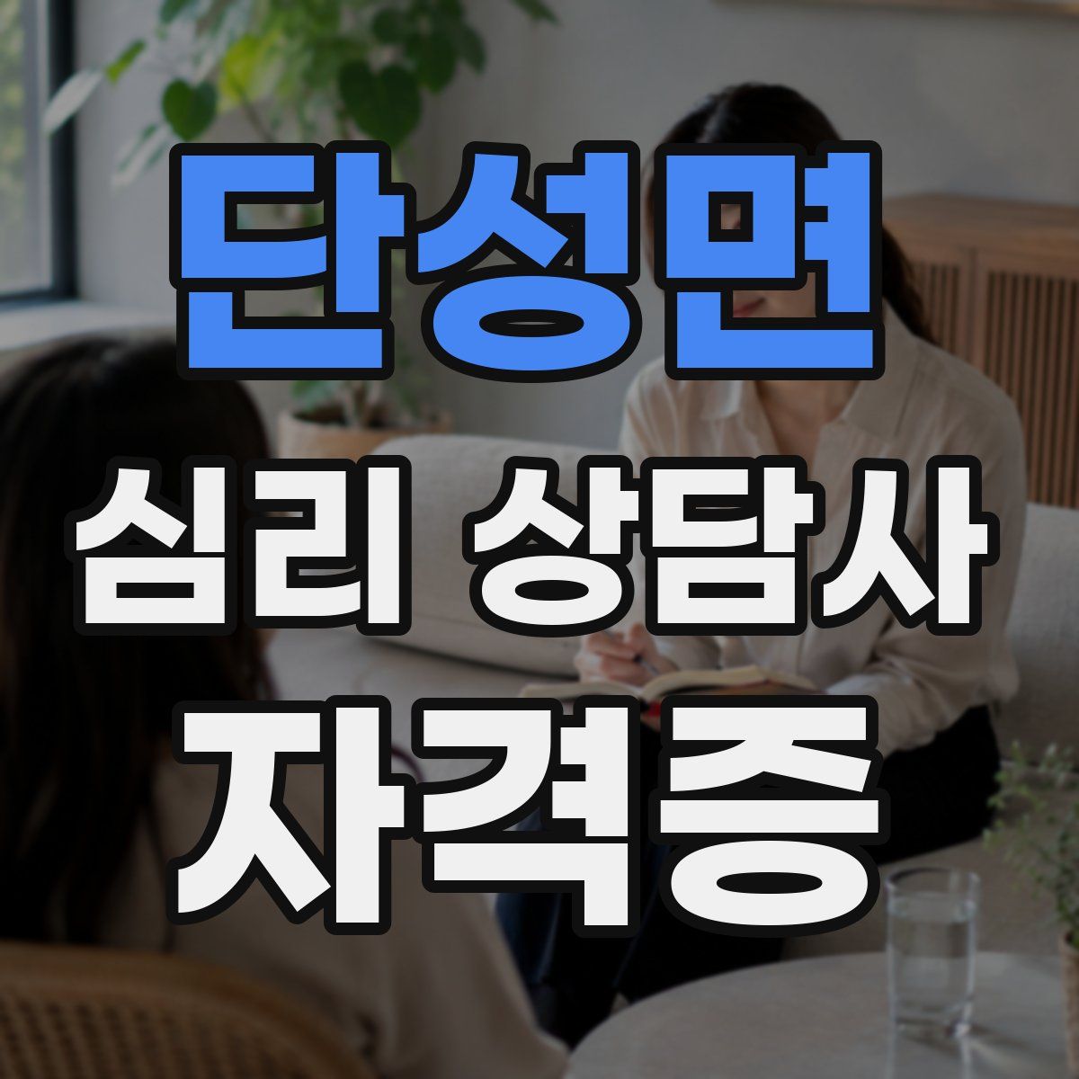 단성면 심리 상담사 자격증