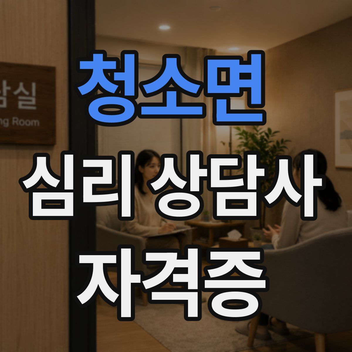 청소면 심리 상담사 자격증